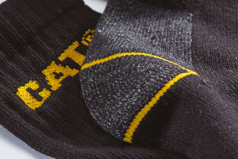 CAT  Work Boot Socks Black Size 6-11 3 Pairs