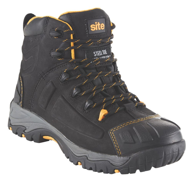Site Fortress   Safety Boots Black Size 8