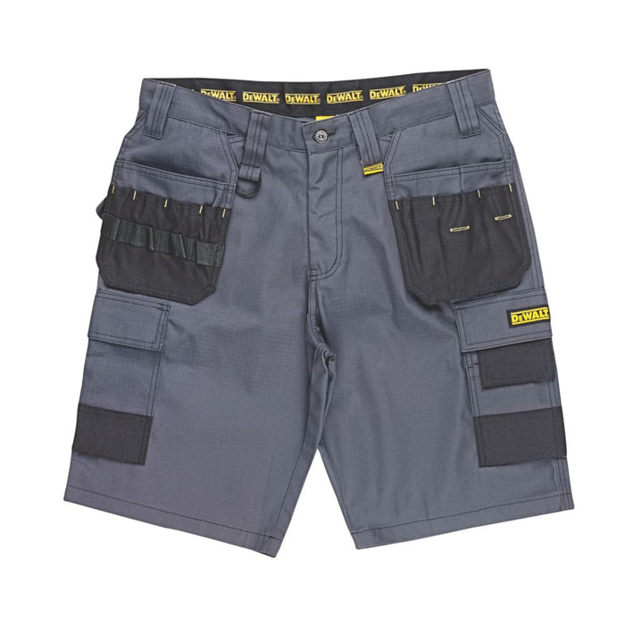 DeWalt Ripstop Multi-Pocket Shorts Grey  Black 32" W