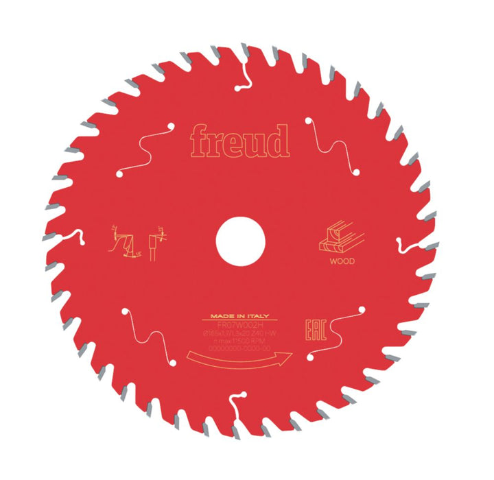 Freud  Wood Circular Saw Blade 165 x 20mm 40T