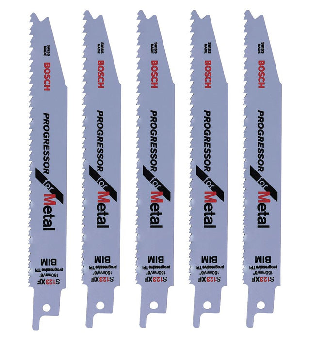 Bosch  S123XF Metal Reciprocating Saw Blades 150mm 5 Pack
