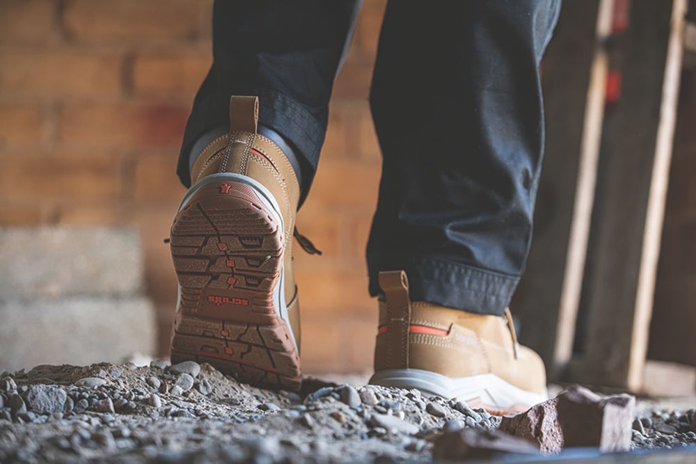 Scruffs Ridge   Safety Boots Tan Size 10