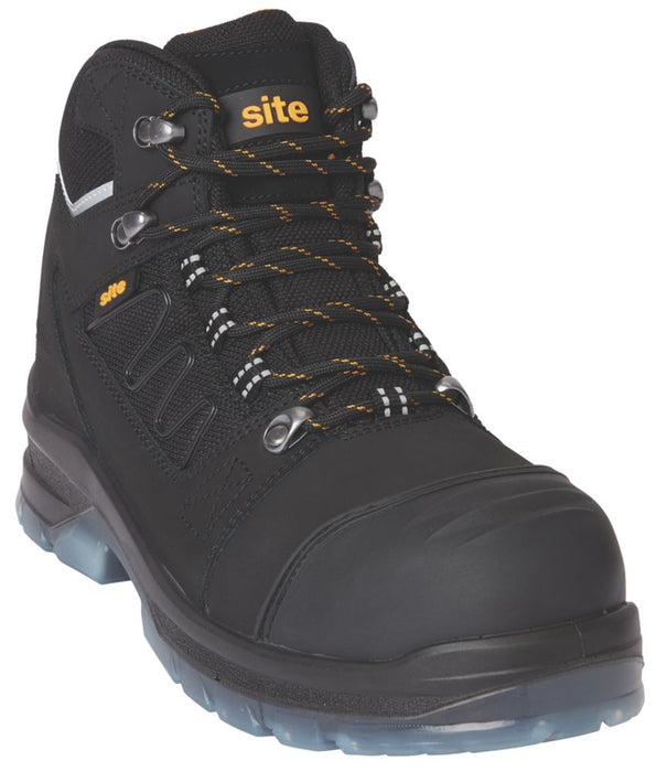Site Natron   Safety Boots Black Size 8