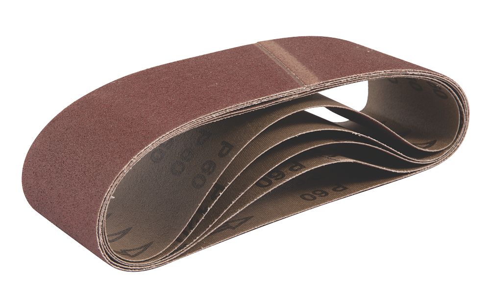 Titan  Sanding Belt Unpunched 533 x 76mm 60 Grit 5 Pack
