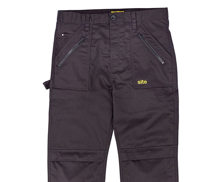 Black Pro-Twill Work Trouser - Site Mate