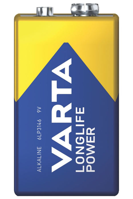 Varta - Pilas Longlife Power 9 V de alta potencia, pack de 4
