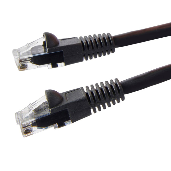 Black Unshielded RJ45 Cat 6 Ethernet Cable 1m