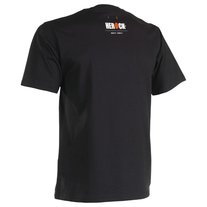 T-shirt à manches courtes Herock Anubis noir taille M, tour de poitrine 36", 1 pièce