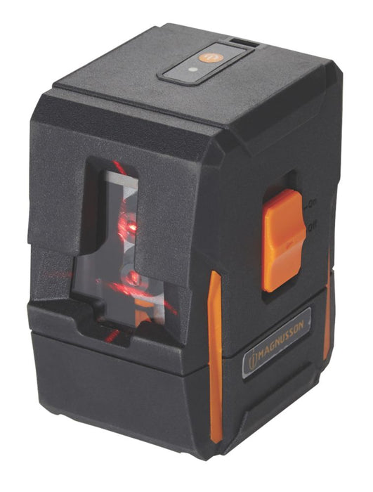 Samopoziomujący niwelator laserowy wyświetlający czerwone linie skrzyżowane Magnusson IM0301