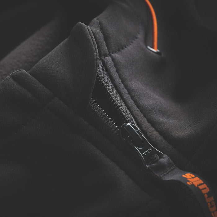 Scruffs T54852, chaqueta de trabajo softshell, negro, talla L (pecho 46")