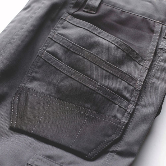 Site Jackal Work Trousers Grey  Black 34" W 30" L