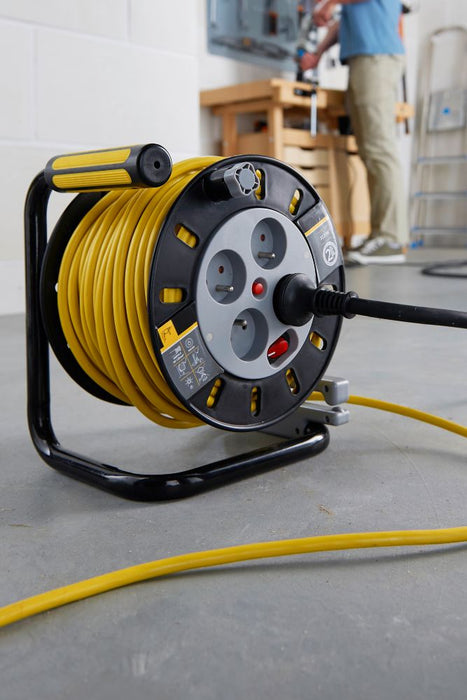 16A 4-Gang 50m  Cable Reel 230V
