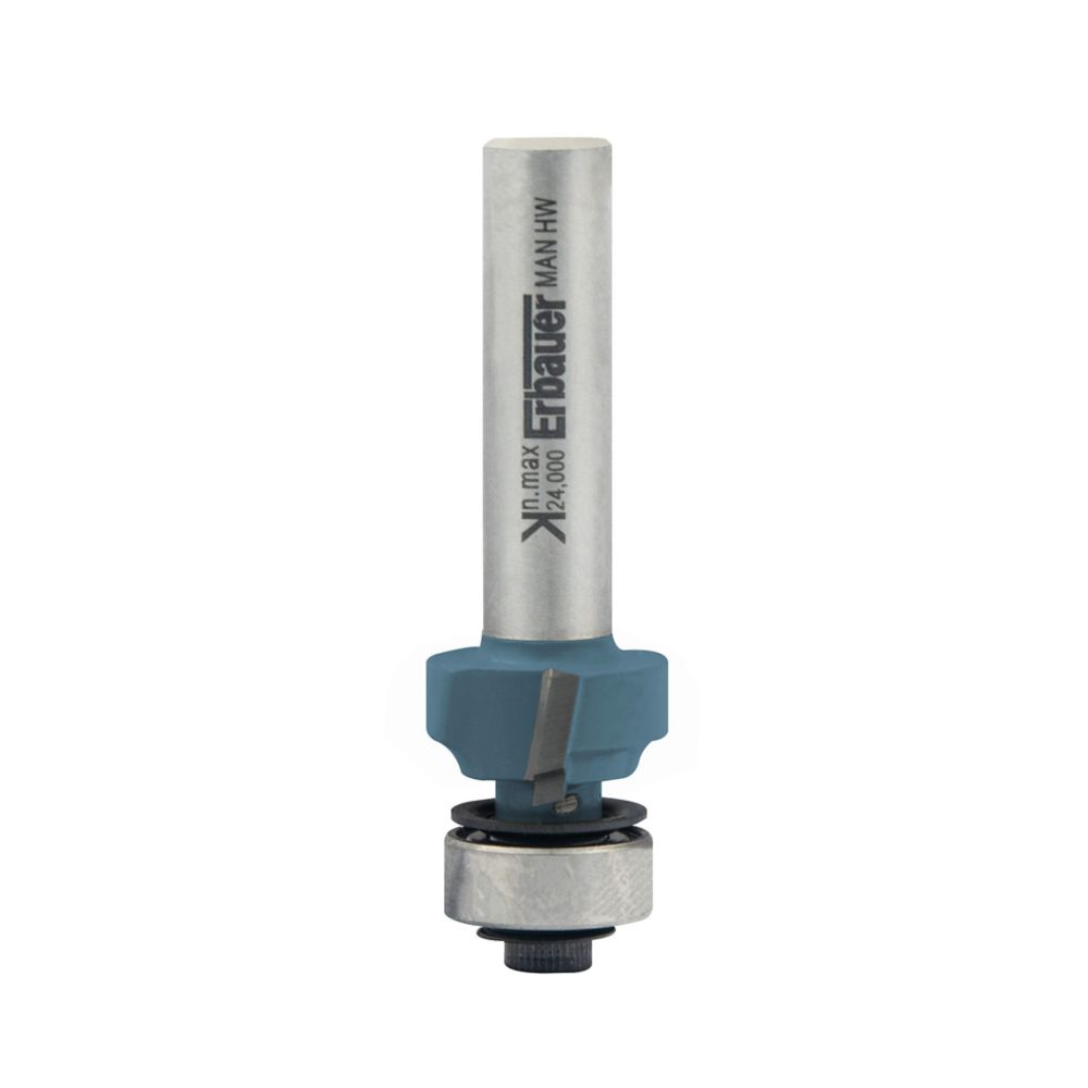 Erbauer 8mm Shank Double-Flute Rounding-Over Router Cutter 16.7 x 8mm ...