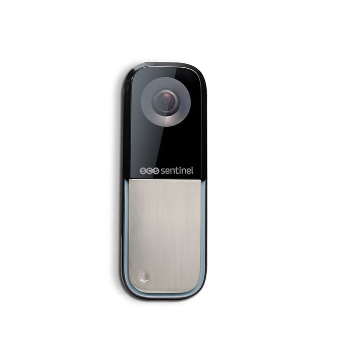 SCS Sentinel  Wired or Wireless Wired Connected Doorbell & Wireless Chime Black