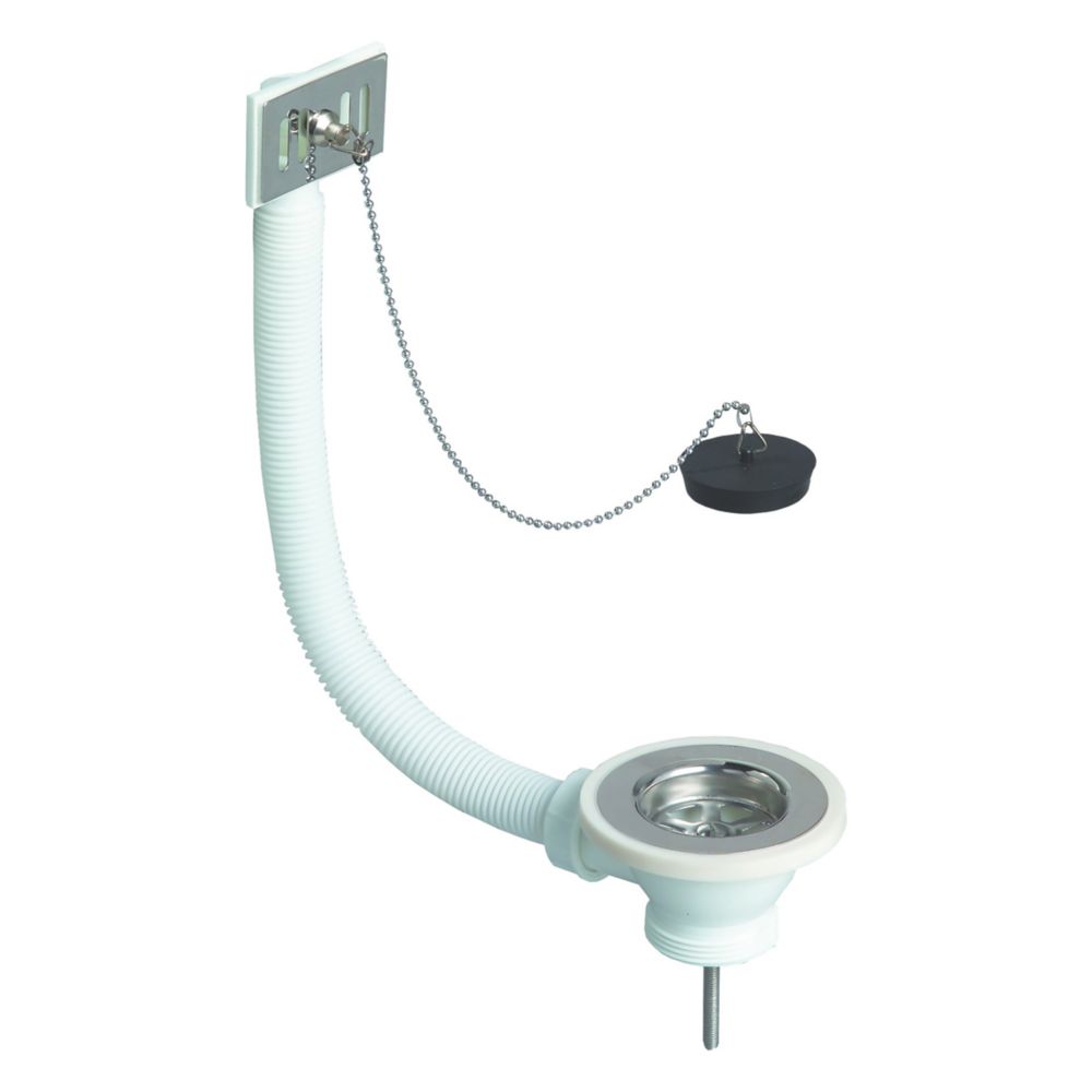 Wirquin Sink Waste with Overflow 300mm — Screwfix EU