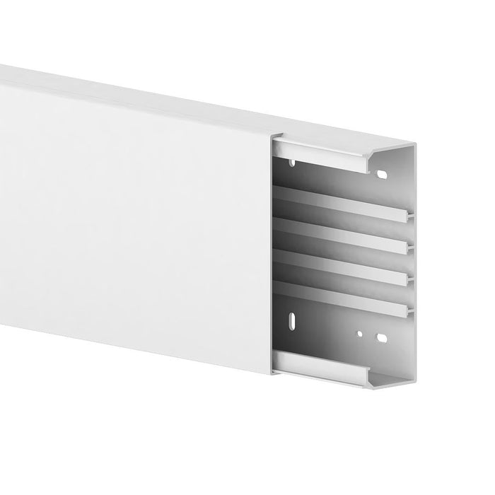 GGK - Canaleta de plástico, blanco, 190 mm x 62 mm x 1,3 m