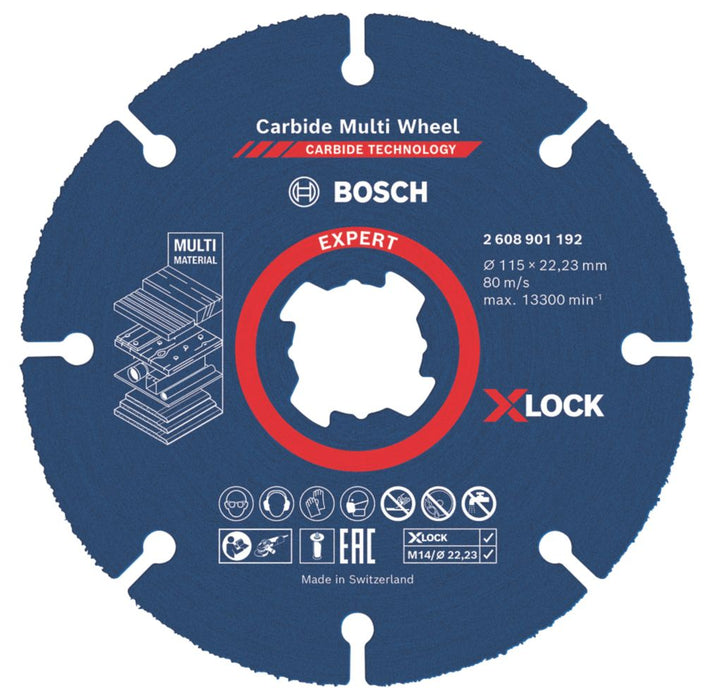 Bosch, rueda múltiple para madera/metal/plástico Expert de 4 1/2" (115 mm) x 1 x 22,23 mm