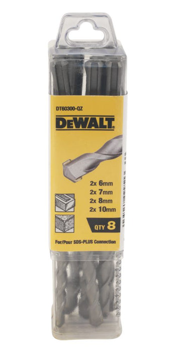 DeWalt   SDS Plus Shank Masonry Drill Bit Set 8 Pcs