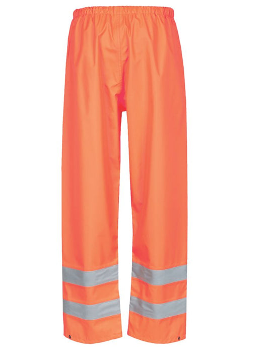 Site Huske, sobrepantalón de alta visibilidad con cintura elástica, naranja, talla XL (cintura 27", largo 45")