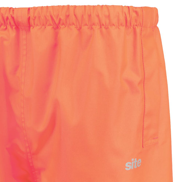 Spodnie ostrzegawcze ochronne z elastycznym pasem Site Huske pomarańczowe XL W27 L45