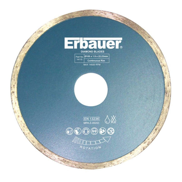 Tarcza diamentowa do glazury Erbauer 105 x 22,23 mm 