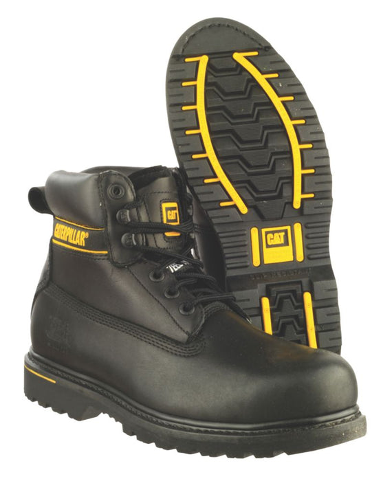 CAT Holton   Safety Boots Black Size 8
