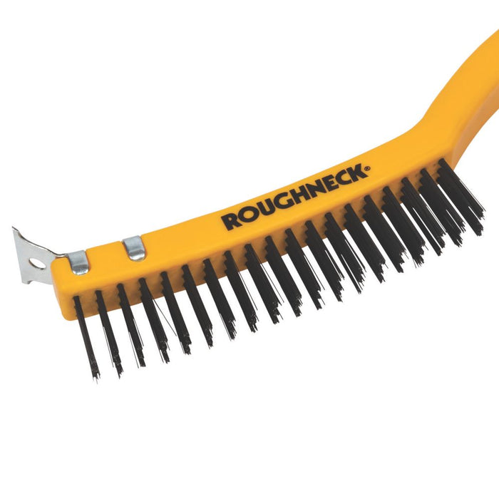 Roughneck - Cepillo de alambre de acero al carbono y agarre cómodo