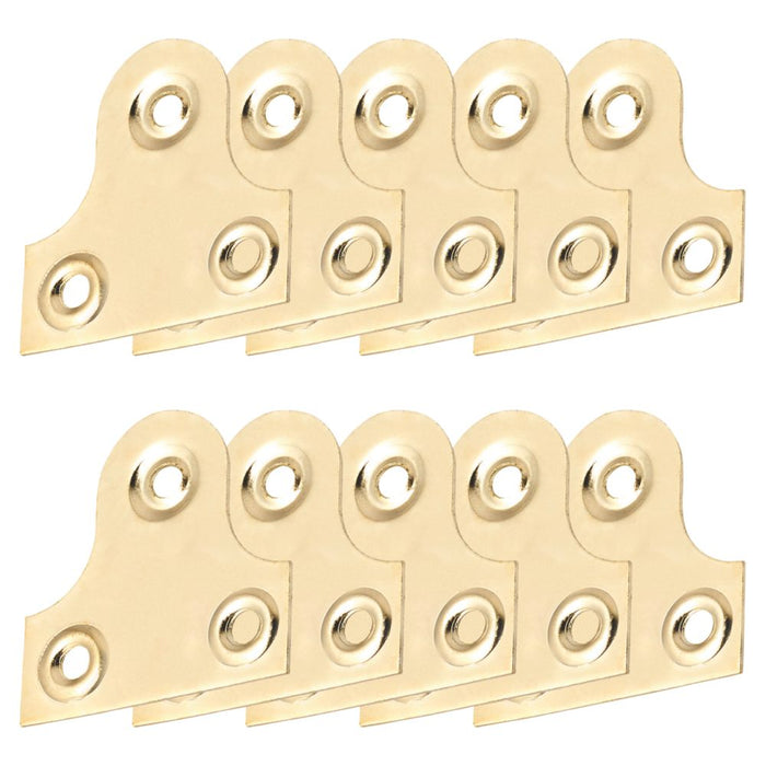 Placas de espejo lisas de latón electrochapado, 32 mm × 32 mm × 32 mm, pack de 10