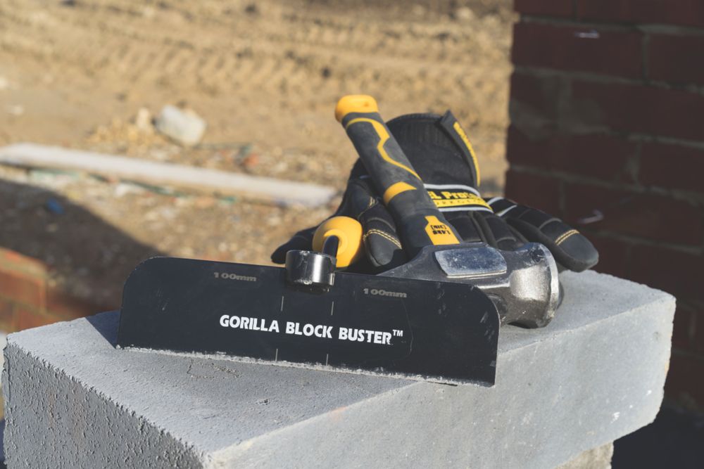 Ciseau à brique avec pare-coups Roughneck Gorilla Block Buster 0,20" x 9"