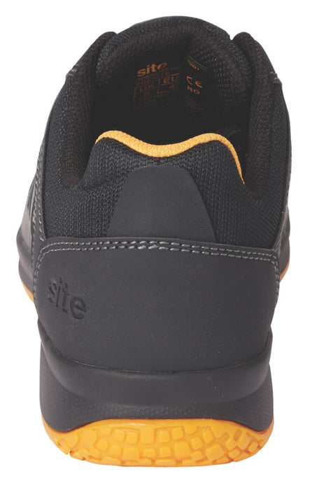 Site Edenite, zapatillas de seguridad, negro/gris, talla 10