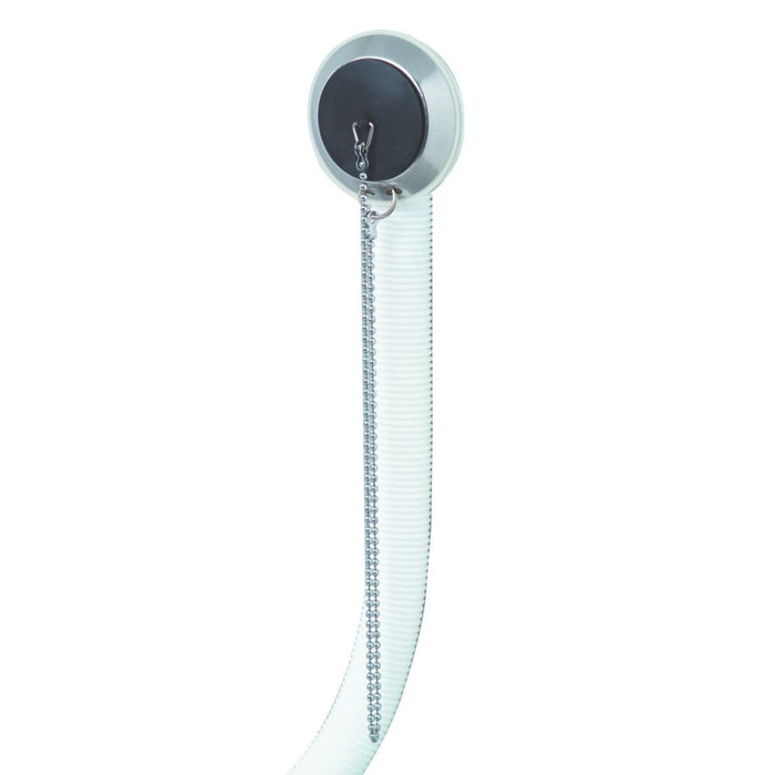 Wirquin, válvula de desagüe para bañera con tapón y cadena, con sifón ajustable, 450 mm