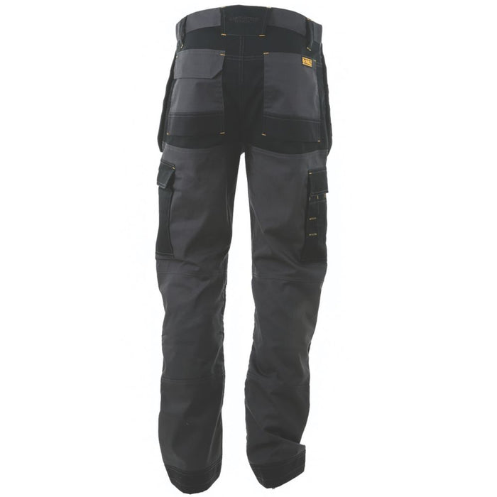 Spodnie robocze z kieszeniami kaburowymi DeWalt Barstow grafitowoszare W32 L29