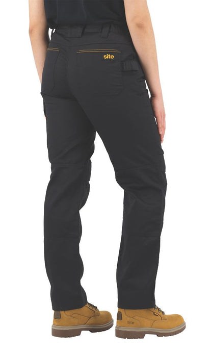 Pantalon de travail pour femme Heyward Site, noir, taille 44, longueur 79 cm