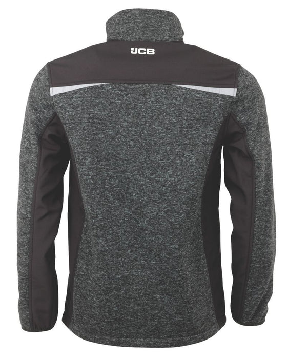 JCB Elmhurst, jersey con elementos de alta visibilidad, gris Marl, talla L (pecho 46")