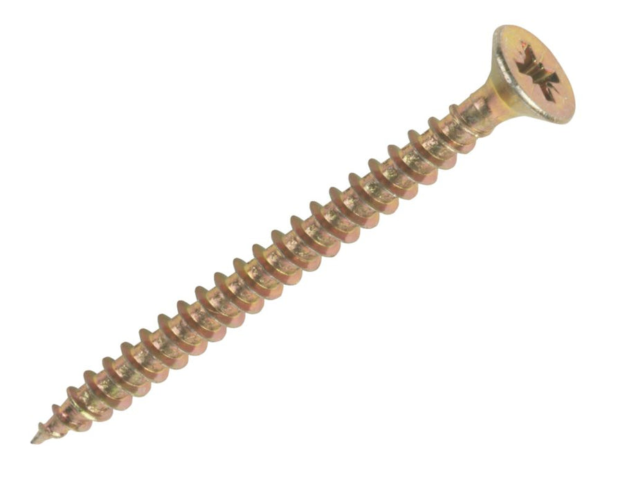 Goldscrew  PZ Double-Countersunk Self-Tapping Multipurpose Screws 3.5mm x 30mm 200 Pack