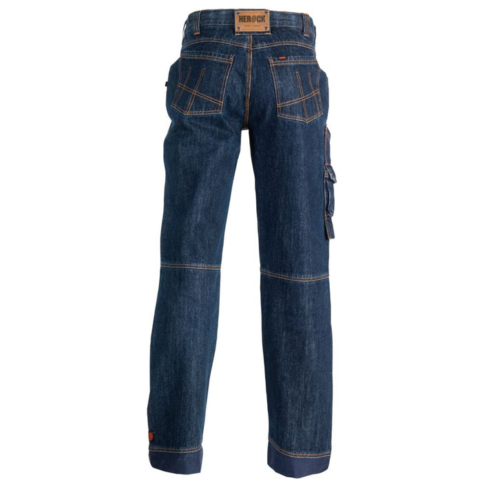 Jeans de travail Herock Kronos bleu, tour de taille 44", longueur de jambe 32"