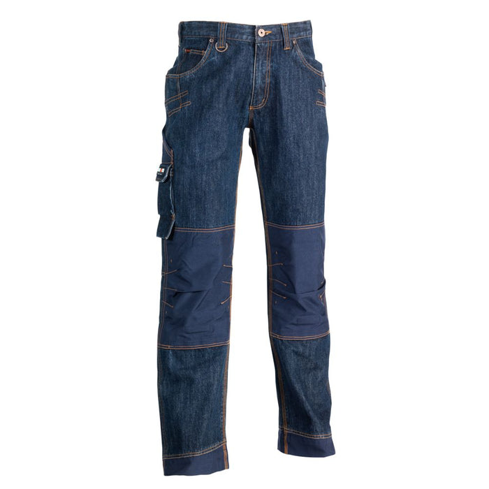 Herock Kronos, pantalón vaquero de trabajo, azul (cintura 44", largo 32")