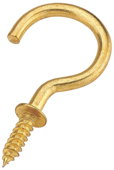 Easyfix Electro Brass Cup Hooks  x  10 Pack