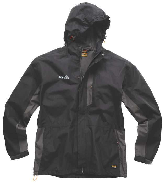 Scruffs Worker, chaqueta, negro/grafito, talla XL (pecho 46")
