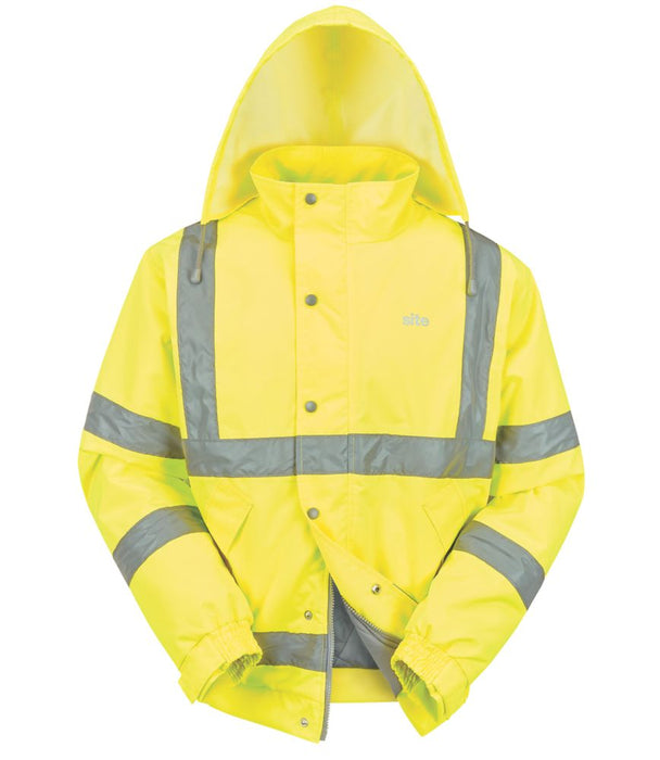 Site Battell, chaqueta de alta visibilidad, amarillo, talla M (pecho 50")