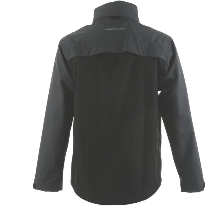 DeWalt Storm, chaqueta impermeable, negro/gris, talla L (pecho 42-44")