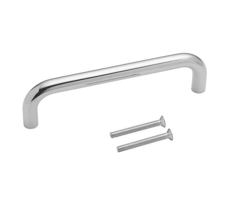 Eurospec Fire Rated D Pull Handle Polished Stainless Steel 19mm x 244mm