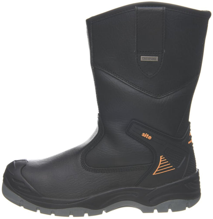 Site Hydroguard   Safety Rigger Boots Black Size 8