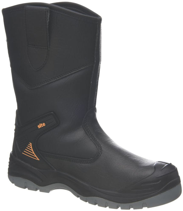 Site Hydroguard   Safety Rigger Boots Black Size 8