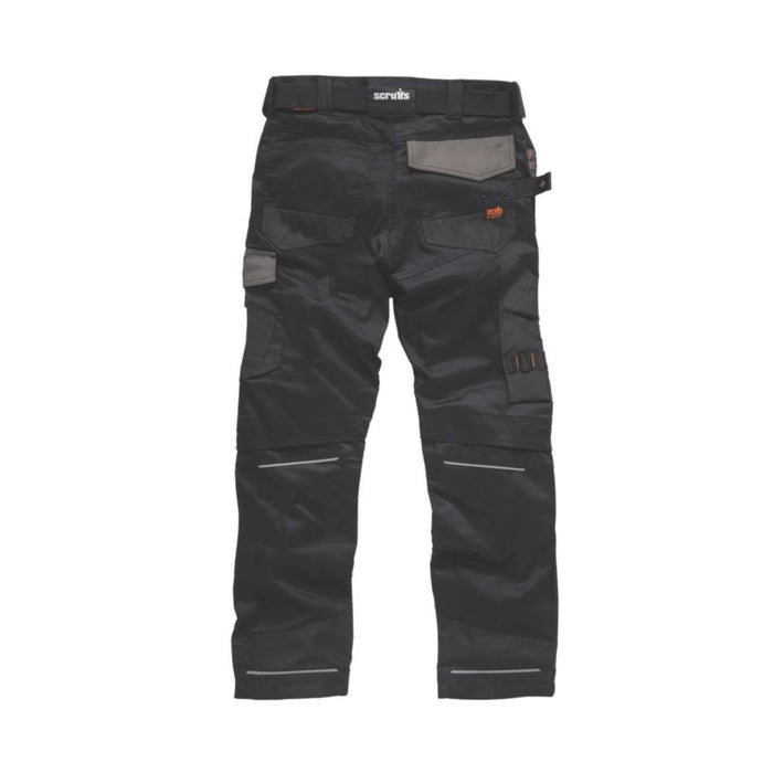 Scruffs Pro Flex Holster, pantalón de trabajo, negro (cintura 32", largo 30")