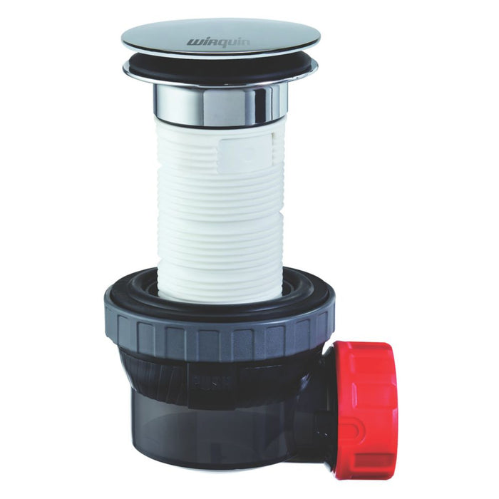 Wirquin, válvula de desagüe para lavabo Nano Quick-Calc, ranurado/sin ranuras
