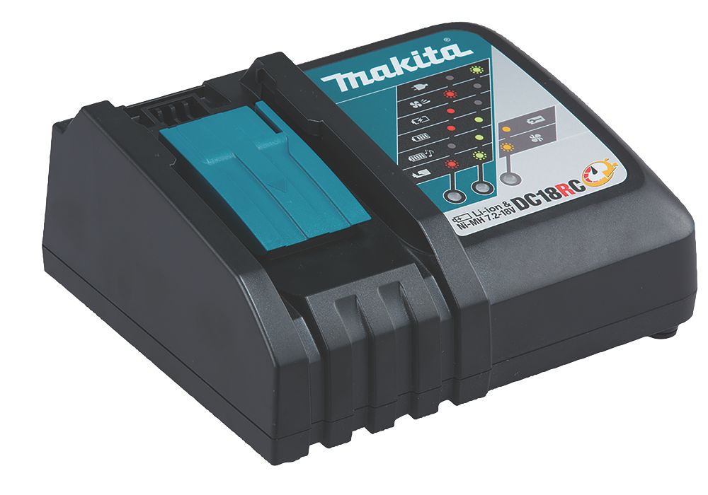 Makita - Taladro combinado inalámbrico sin escobillas DHP486RTJ de 18 V, 2 baterías LXT de iones de litio de 5,0 Ah