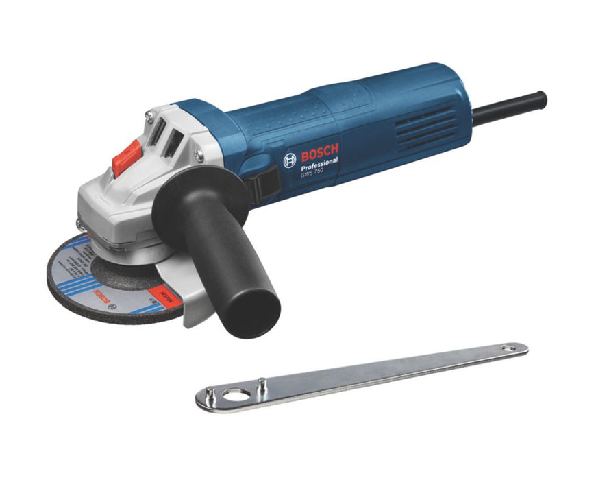 Bosch - Amoladora angular eléctrica de 5" GWS 750-125 de 750 W y 240 V