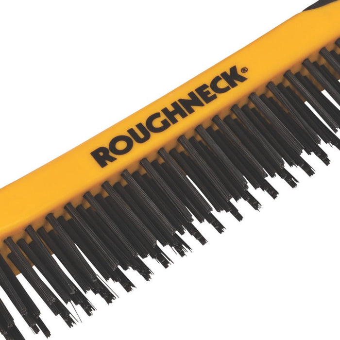 Roughneck - Cepillo de alambre con 2 mangos de agarre cómodo