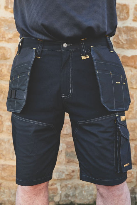 DeWalt Shelby, pantalón corto multibolsillo, negro (cintura 34")